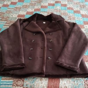 Faux Suede Winter Coat